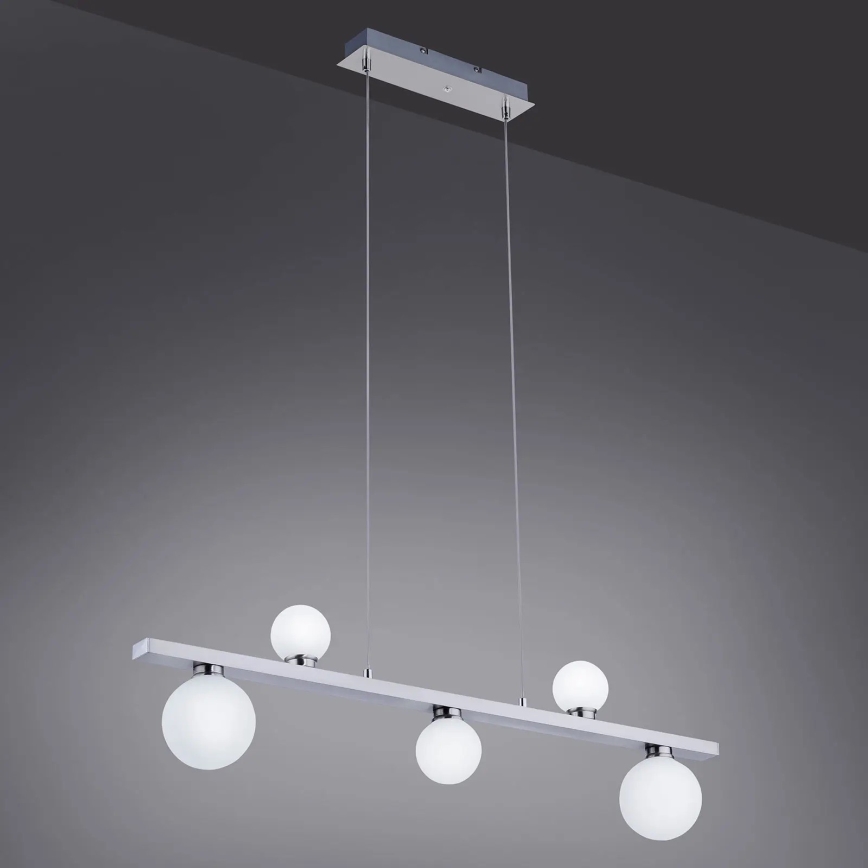 Trio - LED RGB Stmívatelný lustr na lanku DICAPO 5xLED/3W/230V 3000-5000K + dálkové ovládání