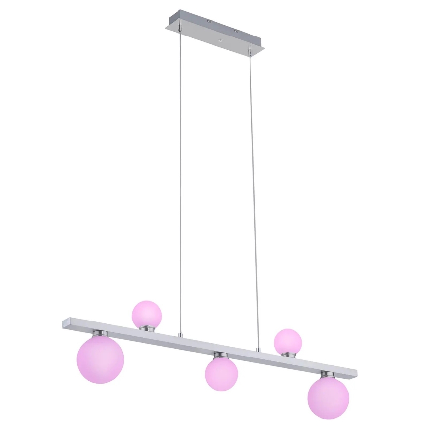 Trio - LED RGB Stmívatelný lustr na lanku DICAPO 5xLED/3W/230V 3000-5000K + dálkové ovládání