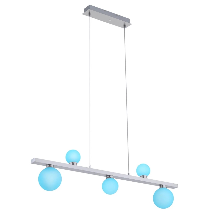 Trio - LED RGB Stmívatelný lustr na lanku DICAPO 5xLED/3W/230V 3000-5000K + dálkové ovládání