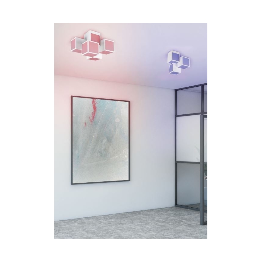 Trio - LED RGBW Stmívatelný přisazený lustr OSCAR 5xLED/7W/230V 3000-6000K Wi-Fi + dálkové ovládání