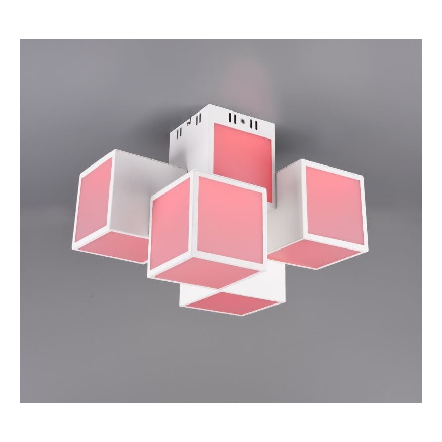 Trio - LED RGBW Stmívatelný přisazený lustr OSCAR 5xLED/7W/230V 3000-6000K Wi-Fi + dálkové ovládání