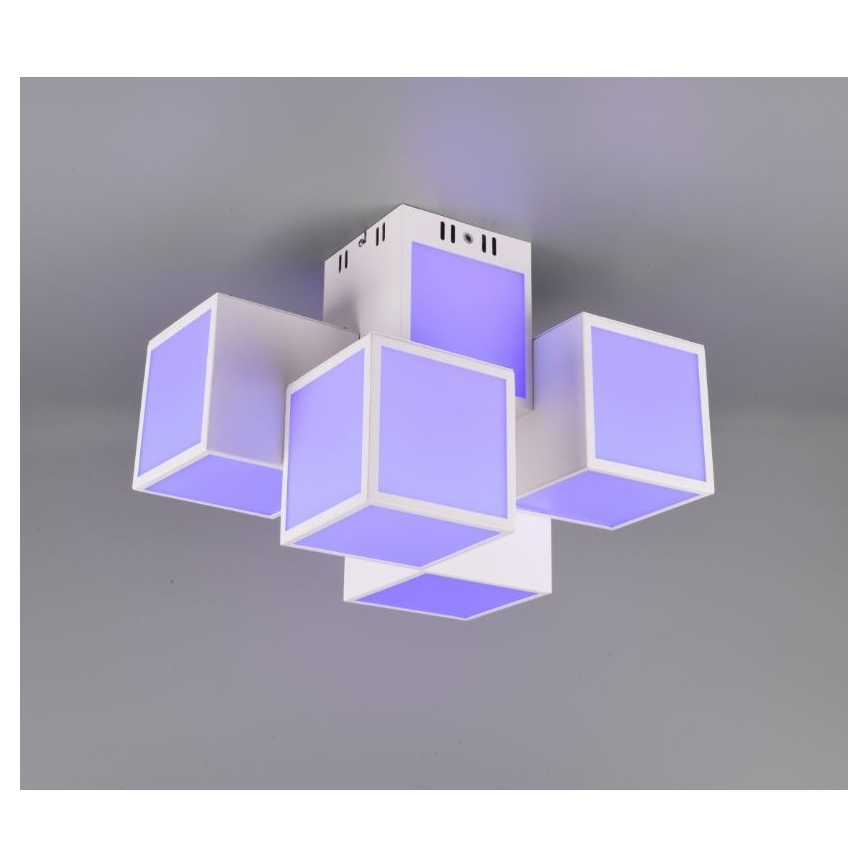 Trio - LED RGBW Stmívatelný přisazený lustr OSCAR 5xLED/7W/230V 3000-6000K Wi-Fi + dálkové ovládání