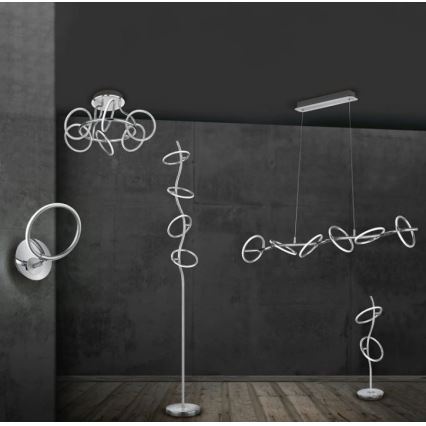 Trio - LED Stmívatelná stojací lampa OLYMPUS 4xLED/4,2W/230V