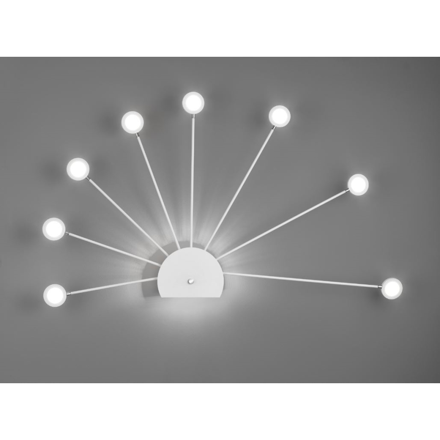 Trio - LED Stmívatelné nástěnné svítidlo PEACOCK 9xLED/2,6W/230V bílá