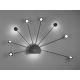 Trio - LED Stmívatelné nástěnné svítidlo PEACOCK 9xLED/2,6W/230V černá