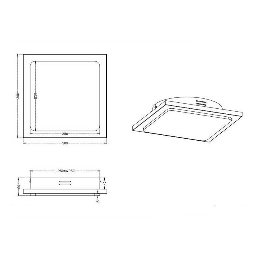 TRIO - LED Stmívatelné stropní svítidlo DENVER LED/20W/230V patina