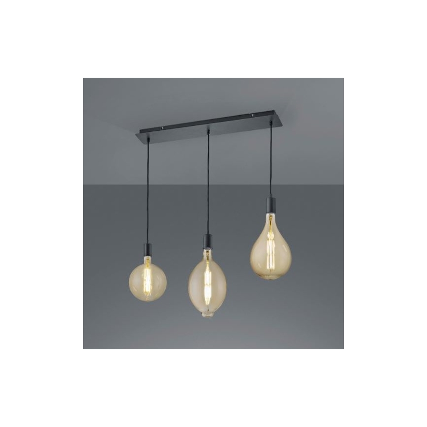 Trio - LED Stmívatelný lustr na lanku GINSTER 3xE27/8W/230V