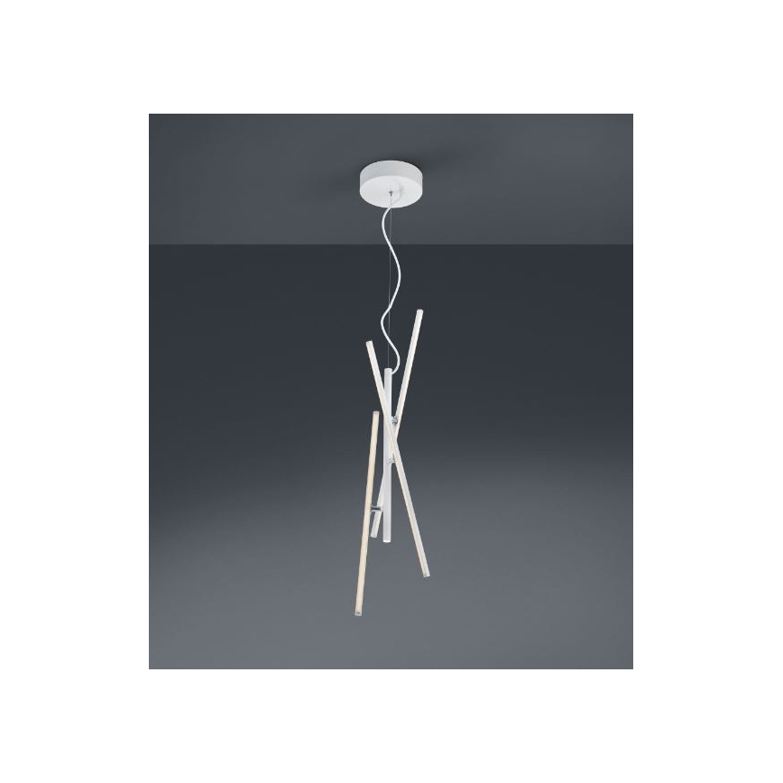 Trio - LED Stmívatelný lustr na lanku TIRIAC 3xLED/7,5W/230V bílá