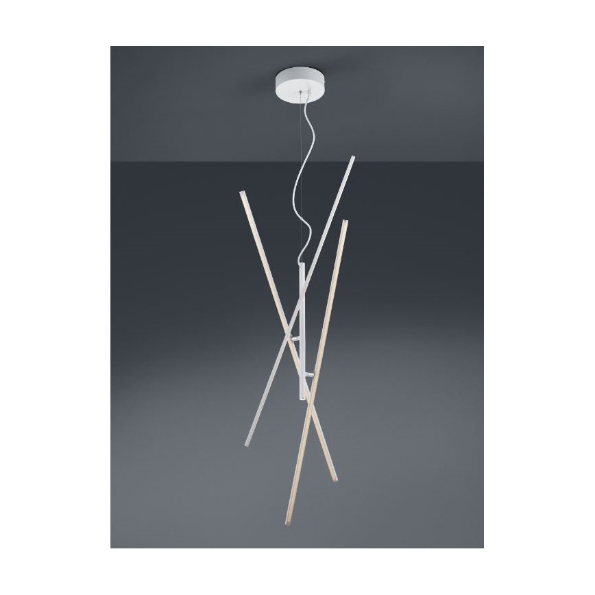 Trio - LED Stmívatelný lustr na lanku TIRIAC 3xLED/8,5W/230V bílá