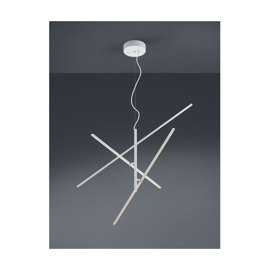 Trio - LED Stmívatelný lustr na lanku TIRIAC 3xLED/8,5W/230V bílá