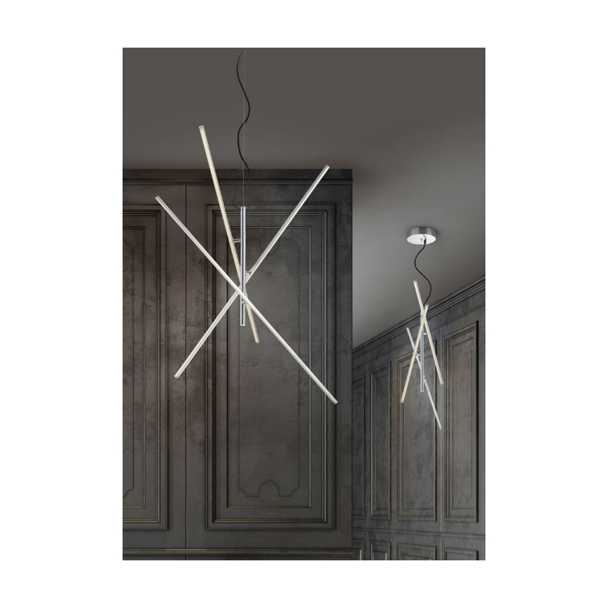 Trio - LED Stmívatelný lustr na lanku TIRIAC 3xLED/8,5W/230V