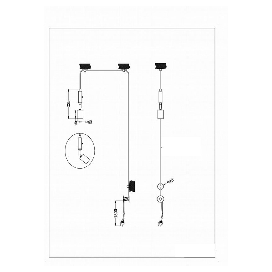 Trio - Lustr na lanku STELLA 1xE27/42W/230V
