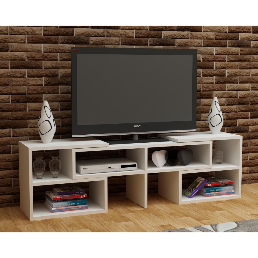 TV stolek CARE 40x136,8 cm bílá