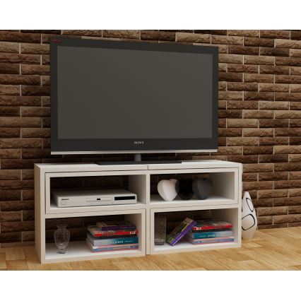 TV stolek CARE 40x136,8 cm bílá