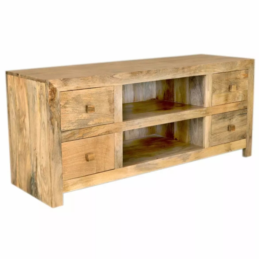 TV stolek HINA 140x45 cm masiv/mangovník
