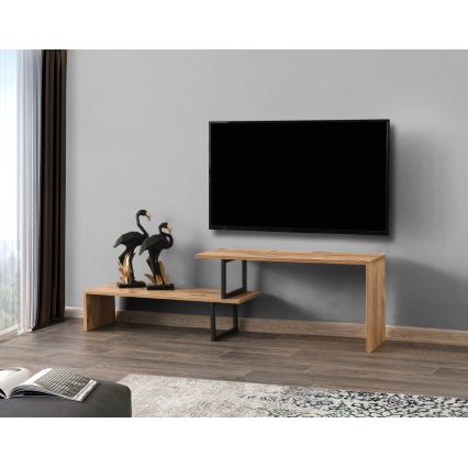 TV stolek OVIT 153x30 cm hnědá/černá