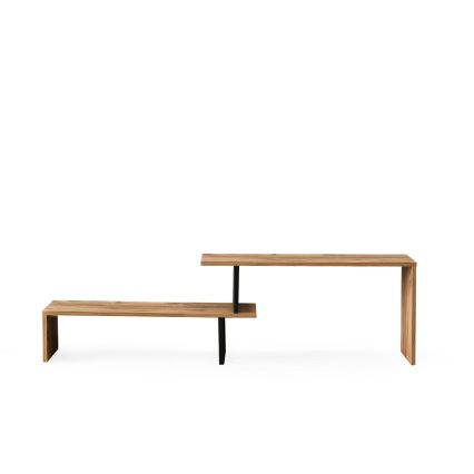 TV stolek OVIT 153x30 cm hnědá/černá