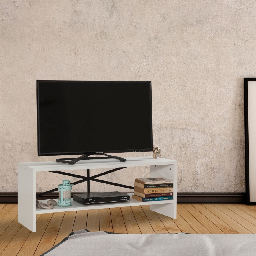 TV stolek ROZI 45x90 cm bílá