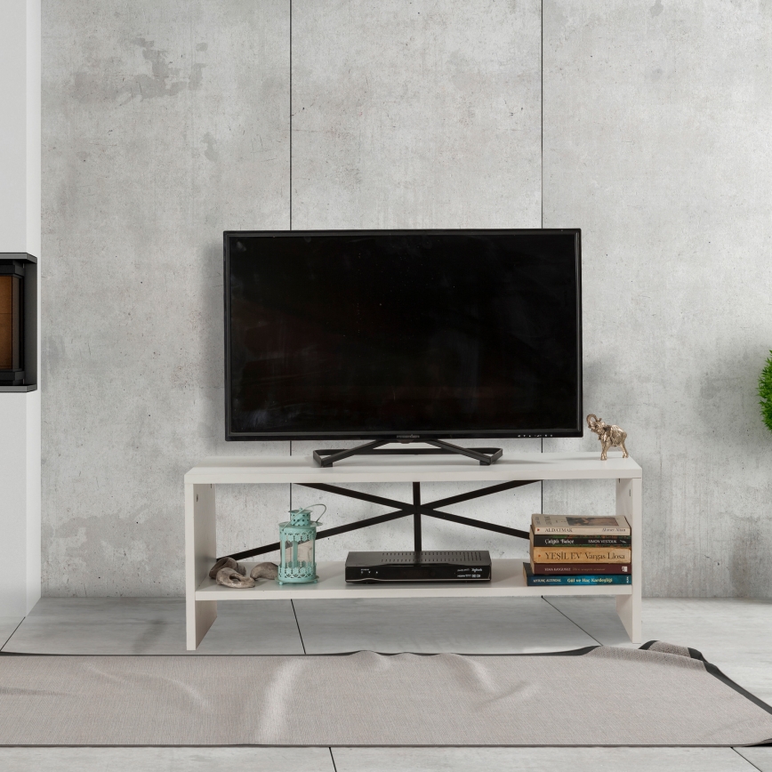 TV stolek ROZI 45x90 cm bílá