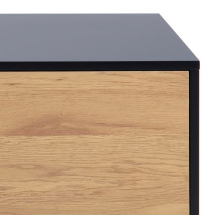 TV stolek SARON 140x40 cm dub/černá