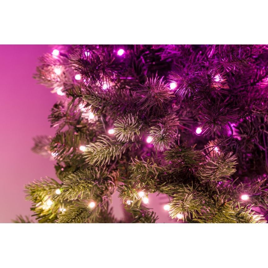 Twinkly - LED RGB Stmívatelný vánoční věnec 50xLED pr. 60 cm Wi-Fi