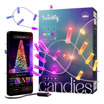 Twinkly - LED RGB Stmívatelný  řetěz CANDIES 100xLED 8 m USB Wi-Fi
