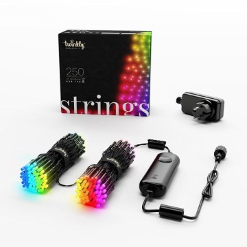 Twinkly - LED RGB Stmívatelný venkovní  řetěz STRINGS 250xLED 23,5m IP44 Wi-Fi