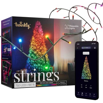 Twinkly - LED RGB Stmívatelný venkovní  řetěz STRINGS 750xLED 63,5m IP44 Wi-Fi