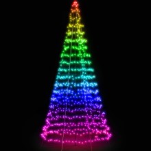 Twinkly - LED RGB Stmívatelný venkovní vánoční stromeček LIGHT TREE 300xLED 2m IP44 Wi-Fi