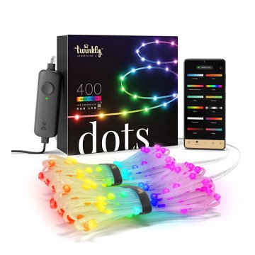 Twinkly - LED RGB Venkovní stmívatelný pásek DOTS 400xLED 20 m IP44 Wi-Fi