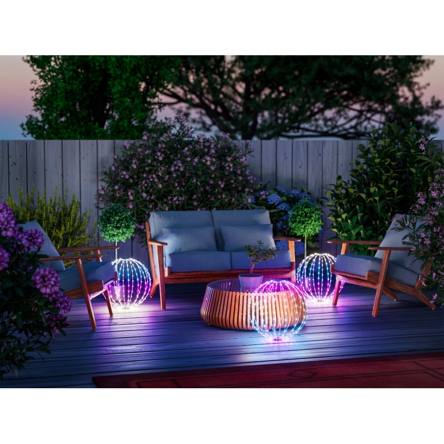 Twinkly - LED RGBW Stmívatelná venkovní dekorace SPHERE 210xLED IP44 Wi-Fi