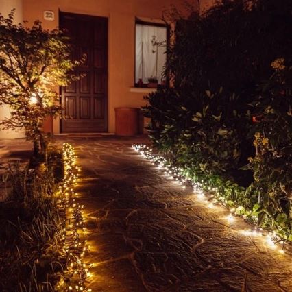 Twinkly - LED Stmívatelný venkovní vánoční řetěz CLUSTER 400xLED 9,5m IP44 Wi-Fi