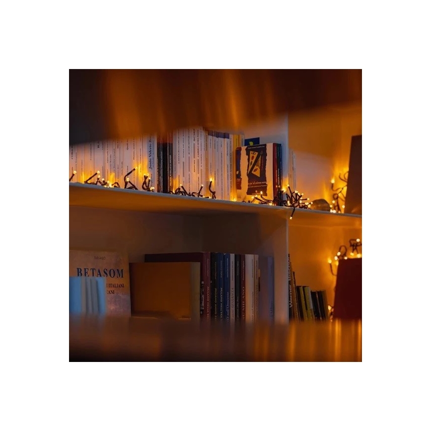 Twinkly - LED Stmívatelný venkovní vánoční řetěz CLUSTER 400xLED 9,5m IP44 Wi-Fi