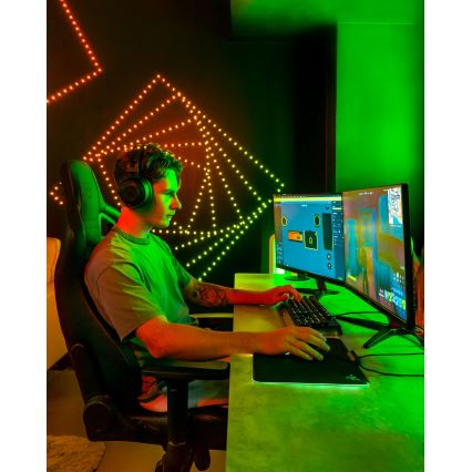 Twinkly - LED RGB Stmívatelný vánoční řetěz DOTS 60xLED 7 m USB Wi-Fi