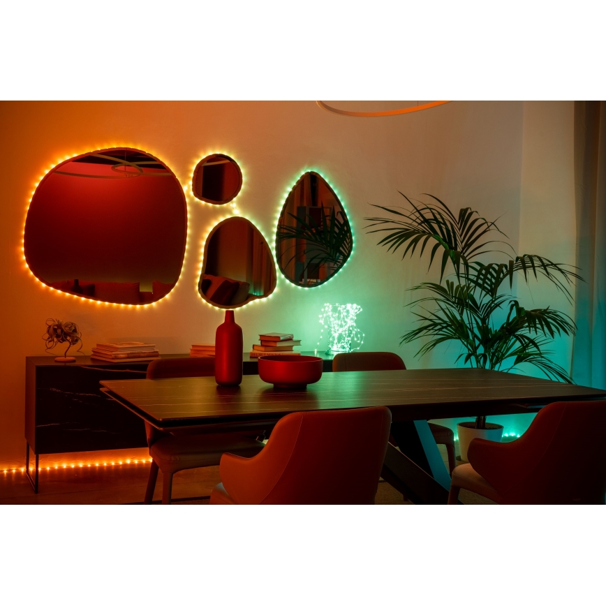 Twinkly - LED RGB Stmívatelný vánoční řetěz DOTS 60xLED 7 m USB Wi-Fi