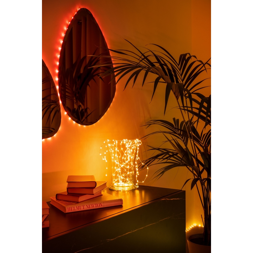 Twinkly - LED RGB Stmívatelný vánoční řetěz DOTS 60xLED 7 m USB Wi-Fi