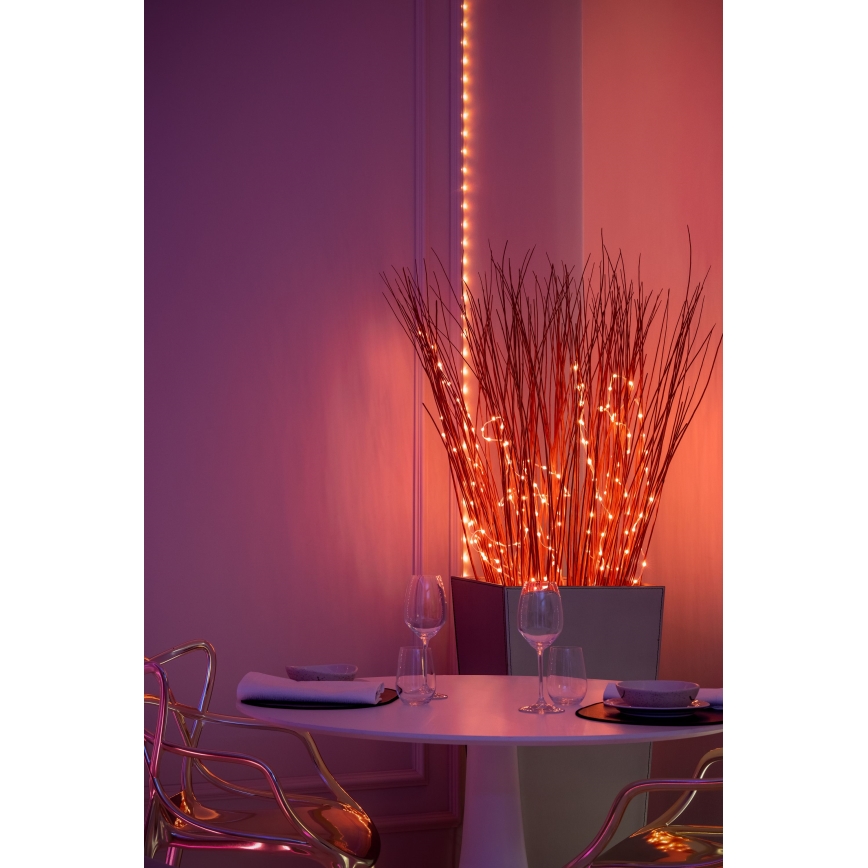 Twinkly - LED RGB Stmívatelný vánoční řetěz DOTS 60xLED 7 m USB Wi-Fi