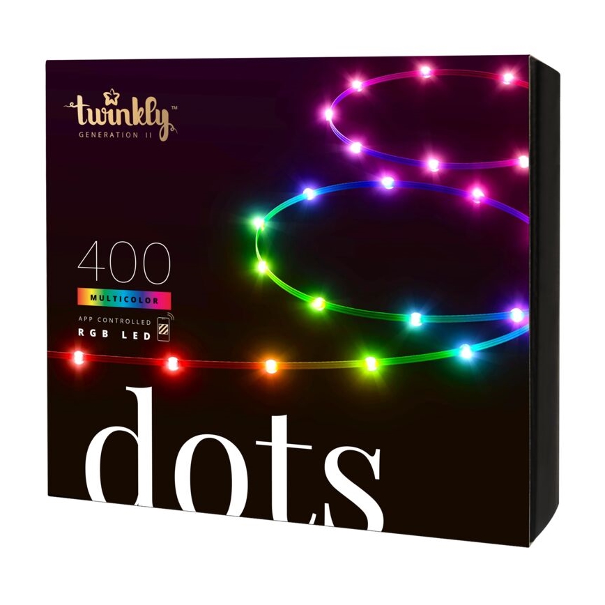 Twinkly - LED RGB Venkovní stmívatelný pásek DOTS 400xLED 20 m IP44 Wi-Fi