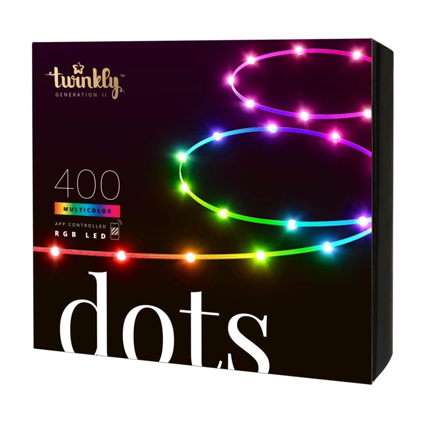 Twinkly - LED RGB Venkovní stmívatelný pásek DOTS 400xLED 20 m IP44 Wi-Fi