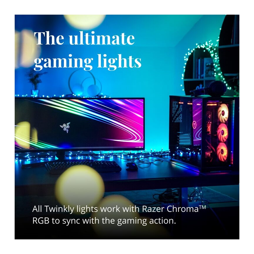 Twinkly - LED RGB Stmívatelný venkovní dekorační řetěz FESTOON 20xLED 14m IP44 Wi-Fi