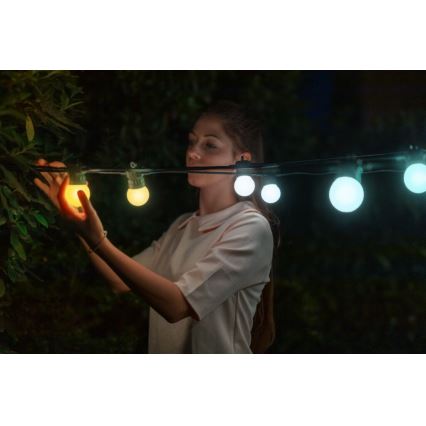 Twinkly - LED Stmívatelný venkovní dekorační řetěz FESTOON 40xLED 24m IP44 Wi-Fi