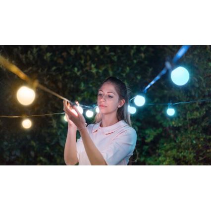 Twinkly - LED Stmívatelný venkovní dekorační řetěz FESTOON 40xLED 24m IP44 Wi-Fi
