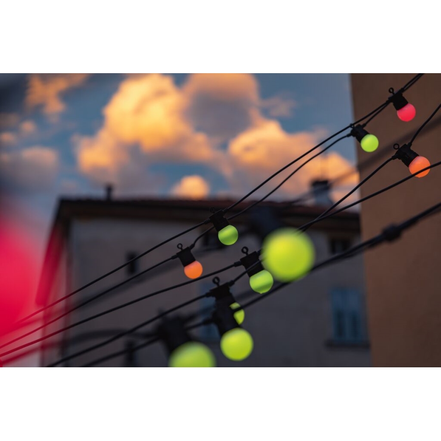 Twinkly - LED RGB Stmívatelný venkovní dekorační řetěz FESTOON 40xLED 24m IP44 Wi-Fi