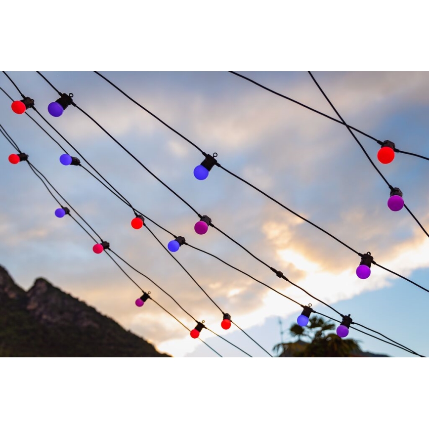 Twinkly - LED RGB Stmívatelný venkovní dekorační řetěz FESTOON 40xLED 24m IP44 Wi-Fi