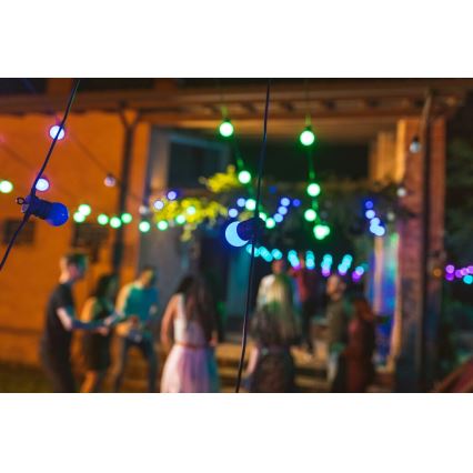Twinkly - LED RGB Stmívatelný venkovní dekorační řetěz FESTOON 40xLED 24m IP44 Wi-Fi