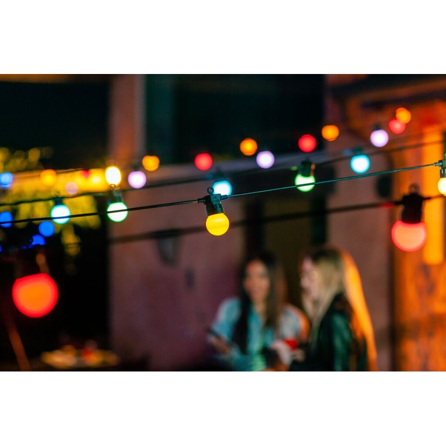 Twinkly - LED RGB Stmívatelný venkovní dekorační řetěz FESTOON 40xLED 24m IP44 Wi-Fi