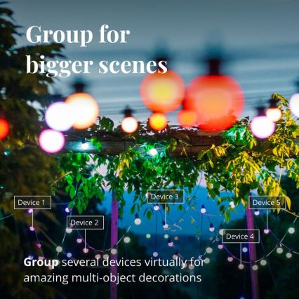 Twinkly - LED RGB Stmívatelný venkovní dekorační řetěz FESTOON 40xLED 24m IP44 Wi-Fi