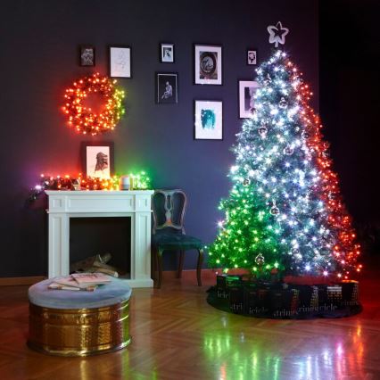 Twinkly - LED RGBW Stmívatelná vánoční dekorace PRE-LIT GARLAND 50xLED 3,15 m Wi-Fi