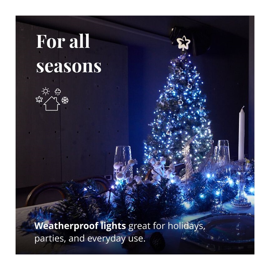 Twinkly - LED RGBW Stmívatelná vánoční dekorace PRE-LIT GARLAND 50xLED 3,15 m Wi-Fi