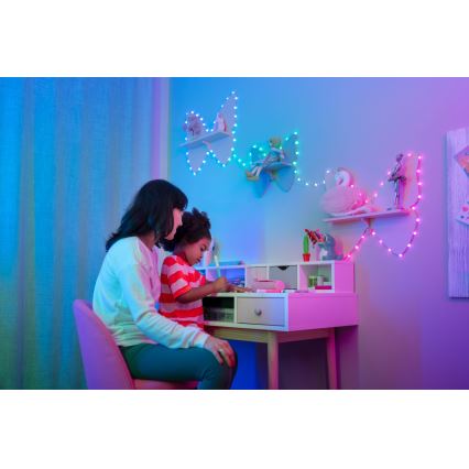 Twinkly - LED RGB Stmívatelný vánoční řetěz 100xLED 8 m USB Wi-Fi